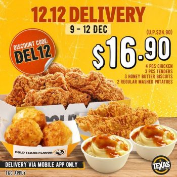 Texas-Chicken-12.12-Delivery-Promotion-350x350 9-12 Dec 2021: Texas Chicken 12.12 Delivery Promotion