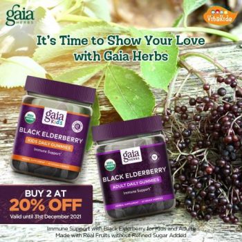 VitaKids-Gaia-Herbs-Black-Elderberry-Vegan-Gummies-Promotion-350x350 Now till 31 Dec 2021: VitaKids Gaia Herbs Black Elderberry Vegan Gummies Promotion