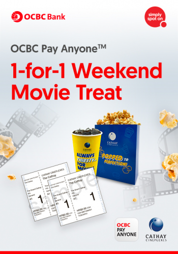 Cathay-Cineplexes-1-for-1-Movie-Treat-on-Weekends-with-OCBC-Promotion-350x499 22 Nov 2021-31 Mar 2022: Cathay Cineplexes 1-for-1 Movie Treat on Weekends with OCBC Promotion