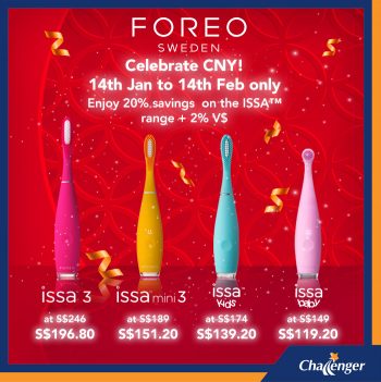 Challenger-FOREO-ISSA-Deal-350x351 14 Jan-14 Feb 2022: Challenger FOREO ISSA Deal