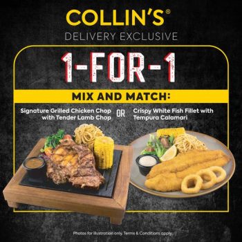 Collins-Grille-1-for-1-Mix-and-Match-Exclusive-Promotion-350x350 3 Jan 2022 Onward: Collin's Grille 1-for-1 Mix and Match Exclusive Promotion