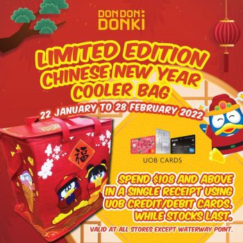 DON-DON-DONKI-Chinese-New-Year-Cooler-Bag-Promo-350x350 Now till 28 Feb 2022: DON DON DONKI Chinese New Year Cooler Bag Promo