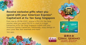 Eu-Yan-Sang-Exclusive-Gift-Promotion-with-American-Express-CapitaCard-at-Raffles-City-350x184 24 Jan-28 Feb 2022: Eu Yan Sang Exclusive Gift Promotion with American Express CapitaCard at Raffles City