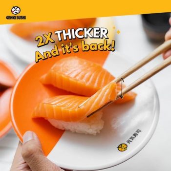 Genki-Sushi-Thick-Cut-Salmon-Deal-350x350 Now till 13 Feb 2022: Genki Sushi Thick Cut Salmon Deal