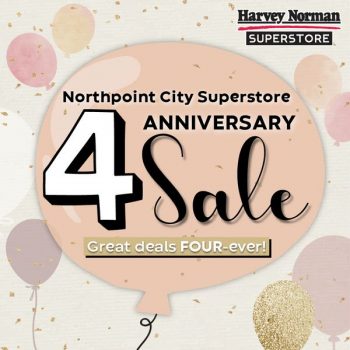 Harvey-Norman-4th-Anniversary-Sale-at-Northpoint-City-Superstore-350x350 15-16 Jan 2022: Harvey Norman 4th Anniversary Sale at Northpoint City Superstore