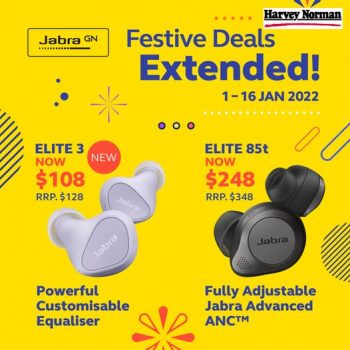 Harvey-Norman-Jabra-Elite-3-and-85t-Earbuds-Festive-Promotion-350x350 1-16 Jan 2022: Harvey Norman Jabra Elite 3 and 85t Earbuds Festive Promotion