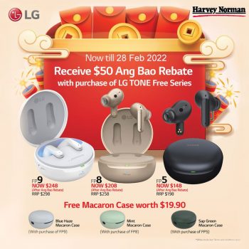 Harvey-Norman-LG-Tone-Free-Series-Deal-350x350 Now till 28 Feb 2022: Harvey Norman LG Tone Free Series Deal