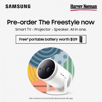 Harvey-Norman-Samsung-The-Freestyle-Promotion-350x350 25 Jan 2022 Onward: Harvey Norman Samsung The Freestyle Promotion