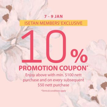 Isetan-10-Promotion-Coupon-350x350 7-9 Jan 2022: Isetan 10% Promotion Coupon