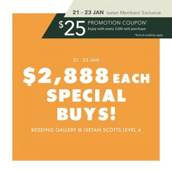 Isetan-Bedding-Gallery-2888-Special-Buys-Promotion-at-Scotts-350x350 21-23 Jan 2022: Isetan Bedding Gallery $2,888 Special Buys Promotion at Scotts
