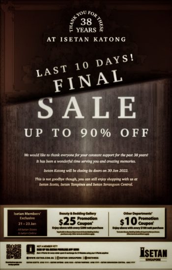 Isetan-Final-Sale-350x550 Now till 30 Jan 2022: Isetan Final Sale