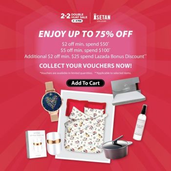 Isetan-Get-UP-TO-75-OFF-at-Lazadas-2.2-Sale-350x350 2-4 Feb 2022: Isetan Get UP TO 75% OFF at Lazada's 2.2 Sale