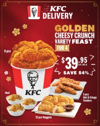 KFC-Delivery-CNY-Golden-Cheesy-Crunch-Variety-Feast-Promotion--350x438 24 Jan 2022 Onward: KFC Delivery CNY Golden Cheesy Crunch Variety Feast Promotion