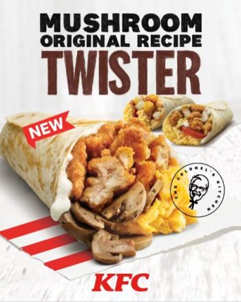 KFC-Mushroom-O.R.-Twister-Promotion-350x438 11 Jan 2022 Onward: KFC Mushroom O.R. Twister Promotion