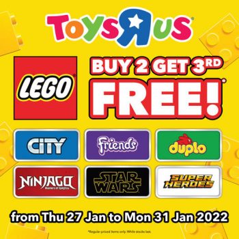 LEGO-Buy-2-Get-3rd-Set-Promotion-at-ToysRUs-350x350 27 Jan 2022 Onward: LEGO Buy 2 Get 3rd Set Promotion at Toys"R"Us