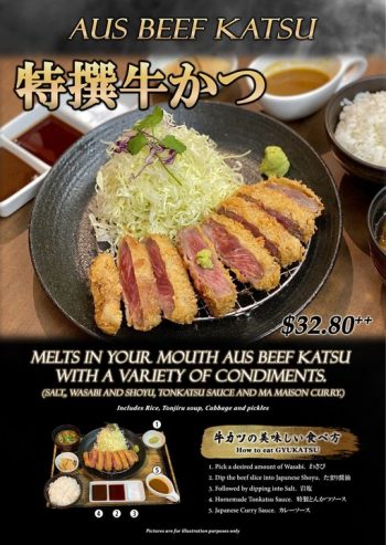 Ma-Maison-Restaurant-Beef-Katsu-Promotion-at-Tonkatsu-350x493 6 Jan 2022 Onward: Ma Maison Restaurant Beef Katsu Promotion at Tonkatsu