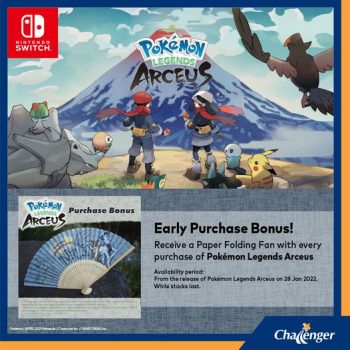 Nintendo-Switch-Pokemon-Legends-Arceus-Promotion-at-Challenger-350x350 3 Jan 2022 Onward: Nintendo Switch Pokémon Legends Arceus Promotion at Challenger