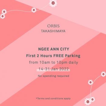 ORBIS-Takashimaya-FREE-Parking-Promotion-at-Ngee-Ann-City-350x350 14-31 Jan 2022: ORBIS Takashimaya FREE Parking Promotion at Ngee Ann City