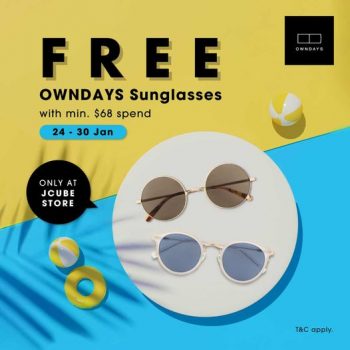 OWNDAYS-Free-Sunglasses-Promotion-at-JCube-350x350 24-30 Jan 2022: OWNDAYS Free Sunglasses Promotion at JCube