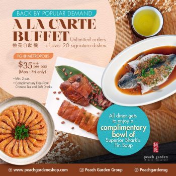 Peach-Garden-La-Carte-Buffet-Promo-350x350 Now till 20 Jan 2022: Peach Garden La Carte Buffet Promo