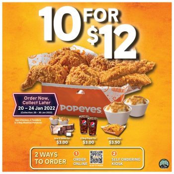 Popeyes-10-for-12-Bundle-Deal-350x350 20-24 Jan 2022: Popeyes 10 for $12 Bundle Deal