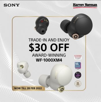 SONY-WF-1000XM4-Trade-In-Promotion-at-Harvey-Norman-350x351 27 Jan-28 Feb 2022: SONY WF-1000XM4 Trade In Promotion at Harvey Norman