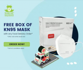 Sakae-Sushi-FREE-KN95-Mask-Promotion-350x294 19 Jan 2022 Onward: Sakae Sushi FREE KN95 Mask Promotion