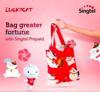 Singtel-Luckycat-Bag-Promo-350x322 Now till 28 Feb 2022: Singtel Luckycat Bag Promo