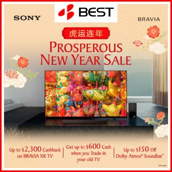 Sony-BRAVIA-TVs-Prosperous-New-Year-Promotion-at-BEST-Denki2-350x350 13 Jan-6 Feb 2022: Sony BRAVIA TVs Prosperous New Year Promotion at BEST Denki
