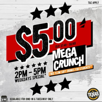 Texas-Chicken-5-Mega-Crunch-Deal-Promotion-350x349 11 Jan 2022 Onward: Texas Chicken $5 Mega Crunch Deal Promotion
