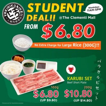 Yakiniku-Like-Student-Deal-at-The-Clementi-Mall-350x350 11 Jan 2022 Onward: Yakiniku Like Student Deal at The Clementi Mall