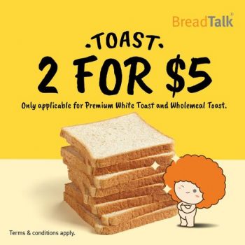 BreadTalk-Toast-2-for-5-Promotion-350x350 15 Feb 2022 Onward: BreadTalk Toast 2 for $5 Promotion