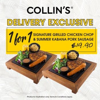 Collins-Grille-1-FOR-1-Delivery-Exclusive-Promotion-350x350 7-9 Feb 2022: Collin's Grille 1-FOR-1 Delivery Exclusive Promotion