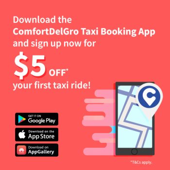 ComfortDelgro-5-Off-Your-First-Ride-Promotion-350x350 1 May 2021-31 Dec 2025: ComfortDelgro $5 Off Your First Ride Promotion