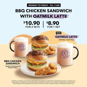 Compass-One-BBQ-Chicken-Sandwich-with-Oatmilk-Latte-Promotion-350x350 21 Feb 2022 Onward: Compass One BBQ Chicken Sandwich with Oatmilk Latte Promotion