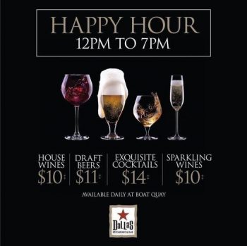 Dallas-Restaurant-Bar-Happy-Hour-Promotion-at-Boat-Quay-350x349 7 Feb 2022 Onward: Dallas Restaurant & Bar Happy Hour Promotion at Boat Quay