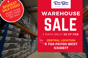 Four-Star-Mattress-Post-CNY-Warehouse-Clearance-Sale-350x233 23-27 Feb 2022: Four Star Mattress Post CNY Warehouse Clearance Sale