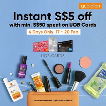 Guardian-UOB-CARD-IN-STORE-EXCLUSIVE-Promotion-350x350 17-20 Feb 2022: Guardian UOB CARD IN-STORE EXCLUSIVE Promotion