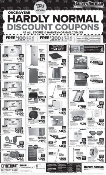 Harvey-Norman-Hardly-Normal-Discount-Coupons-Promo-350x579 Now till 25 Feb 2022: Harvey Norman Hardly Normal Discount Coupons Promo