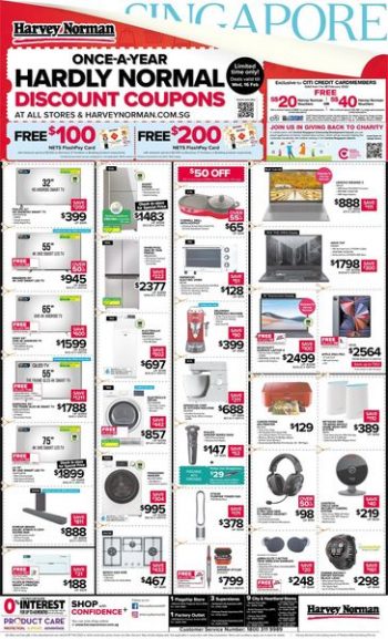 Harvey-Norman-Hardly-Normal-Discount-Coupons-Promotion-350x577 12-18 Feb 2022: Harvey Norman Hardly Normal Discount Coupons Promotion