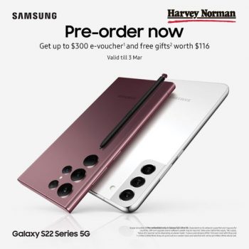 Harvey-Norman-Samsung-Galaxy-S22-Series-5G-Pre-order-Promotion-350x350 10 Feb-3 Mar 2022: Harvey Norman Samsung Galaxy S22 Series 5G Pre-order Promotion