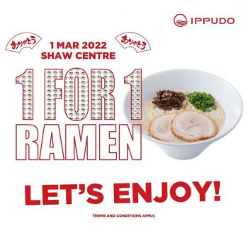 Ippudo-1-FOR-1-RAMEN-7th-Anniversary-Promotion-at-Shaw-Centre-350x350 1 Mar 2022: Ippudo 1-FOR-1 RAMEN 7th Anniversary Promotion at Shaw Centre