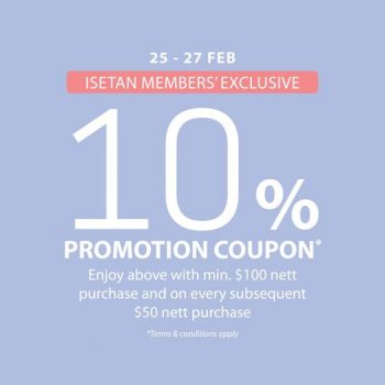 Isetan-10-Promotion-350x350 25-27 Feb 2022: Isetan 10% Promotion