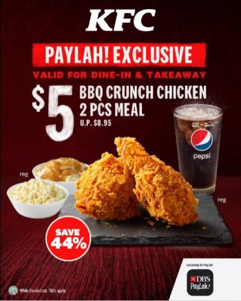 KFC-DBS-PayLah-BBQ-Crunch-Meal-@-5-Promotion-350x437 18 Feb-8 Mar 2022: KFC DBS PayLah BBQ Crunch Meal @ $5 Promotion