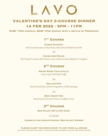 LAVO-Valentines-Day-3-Course-Dinner-Menu-Promotion1-350x438 14 Feb 2022: LAVO Valentine's Day 3-Course Dinner Menu Promotion