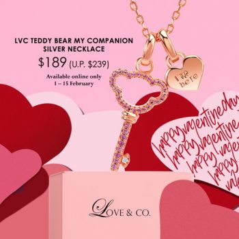 Love-Co.-LVC-Teddy-Bear-My-Companion-Silver-Necklace-Promotion-350x350 1-15 Feb 2022: Love & Co. LVC Teddy Bear My Companion Silver Necklace Promotion