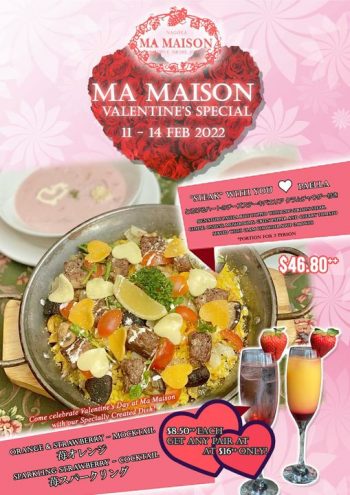 Ma-Maison-Restaurant-Happy-Chinese-New-year-a-Sweet-Valentines-Day-Promotion-350x495 11-14 Feb 2022: Ma Maison Restaurant Happy Chinese New year & a Sweet Valentine's Day Promotion
