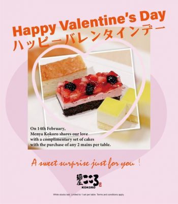 Menya-Kokoro-complimentary-set-of-cakes-Promotion-350x401 14 Feb 2022: Menya Kokoro complimentary set of cakes Promotion