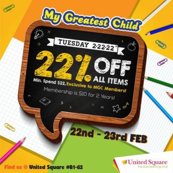 My-Greatest-Child-Twice-Fold-Sale-at-United-Square-Shopping-Mall-350x350 22-23 Feb 2022: My Greatest Child Twice-Fold Sale at United Square Shopping Mall