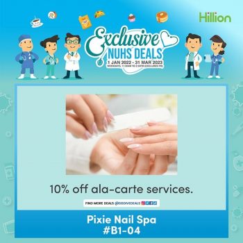 Pixie-Nail-Spa-Exclusive-NUHS-Staff-Deals-350x350 26 Jan 2022-31 Mar 2023: Pixie Nail Spa Exclusive NUHS Staff Deals at Hillion Mall